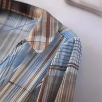 Women's Blouse Long Sleeve Blouses Printing Streetwear Plaid main image 2