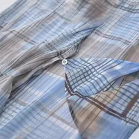 Women's Blouse Long Sleeve Blouses Printing Streetwear Plaid main image 4
