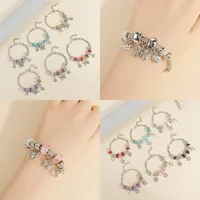 Wholesale Jewelry Basic Simple Style Classic Style Star Heart Shape Crown Alloy Beaded Bracelets main image 2