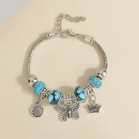 Wholesale Jewelry Basic Simple Style Classic Style Star Heart Shape Crown Alloy Beaded Bracelets sku image 4