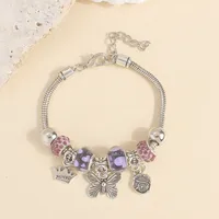 Wholesale Jewelry Basic Simple Style Classic Style Star Heart Shape Crown Alloy Beaded Bracelets sku image 6