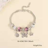 Wholesale Jewelry Basic Simple Style Classic Style Star Heart Shape Crown Alloy Beaded Bracelets sku image 1