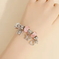 Wholesale Jewelry Basic Simple Style Classic Style Star Heart Shape Crown Alloy Beaded Bracelets sku image 11