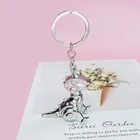 Cute Dinosaur Alloy Plating Unisex Bag Pendant Keychain main image 3