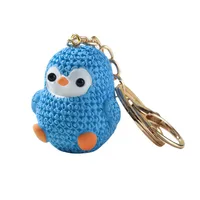 Cute Penguin Resin Women's Bag Pendant Keychain sku image 4