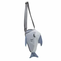 Unisex Medium Nylon Shark Cute Beach Open Beach Bag sku image 2