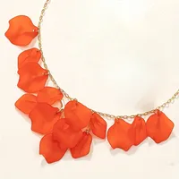 Elegant Sweet Petal Alloy Plastic Wholesale Jewelry Set main image 3