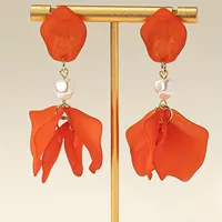Elegant Sweet Petal Alloy Plastic Wholesale Jewelry Set main image 2