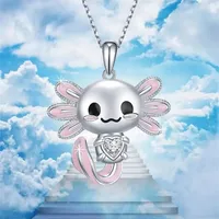 Cute Sweet Animal Alloy Enamel Chain Silver Plated Women's Pendant Necklace main image 5