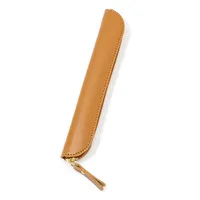 Solid Color Pu Learning Retro Simple Style Pencil Case sku image 1
