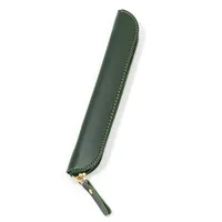 Solid Color Pu Learning Retro Simple Style Pencil Case sku image 3