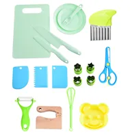 Casual Solid Color Plastic Chopping Board Fruit Knife 1 Set sku image 25