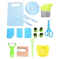 Casual Solid Color Plastic Chopping Board Fruit Knife 1 Set sku image 27