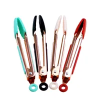 Simple Style Solid Color 430 Stainless Steel Food Tongs 1 Piece main image 3