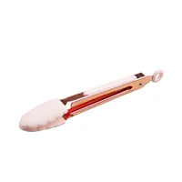 Simple Style Solid Color 430 Stainless Steel Food Tongs 1 Piece sku image 2