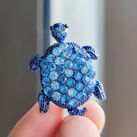 Simple Style Classic Style Tortoise Alloy Inlay Rhinestones Unisex Brooches main image 1