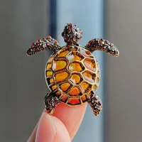 Simple Style Classic Style Tortoise Alloy Inlay Rhinestones Unisex Brooches sku image 1