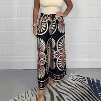 Women's Holiday Daily Simple Style Printing Full Length Printing Pocket Casual Pants Straight Pants main image 2