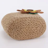 Women's Large Straw Flower Basic Beach Cylindrical Zipper Straw Bag main image 4