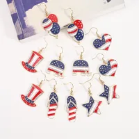 1 Pair Simple Style Classic Style Printing Printing Inlay Zinc Alloy Rhinestones Drop Earrings main image 1