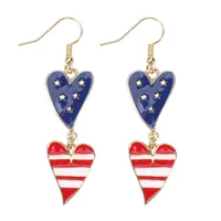 1 Pair Simple Style Classic Style Printing Printing Inlay Zinc Alloy Rhinestones Drop Earrings sku image 6