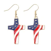 1 Pair Simple Style Classic Style Printing Printing Inlay Zinc Alloy Rhinestones Drop Earrings sku image 4
