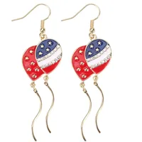 1 Pair Simple Style Classic Style Printing Printing Inlay Zinc Alloy Rhinestones Drop Earrings sku image 13