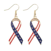 1 Pair Simple Style Classic Style Printing Printing Inlay Zinc Alloy Rhinestones Drop Earrings sku image 17