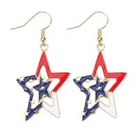 1 Pair Simple Style Classic Style Printing Printing Inlay Zinc Alloy Rhinestones Drop Earrings sku image 2