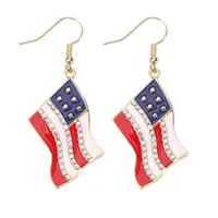 1 Pair Simple Style Classic Style Printing Printing Inlay Zinc Alloy Rhinestones Drop Earrings sku image 18
