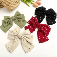 Women's Cute Simple Style Bow Knot Alloy Cloth Hair Clip main image 1