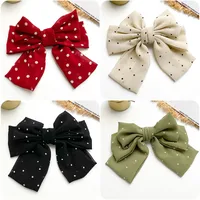 Women's Cute Simple Style Bow Knot Alloy Cloth Hair Clip main image 3