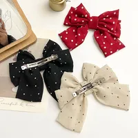 Women's Cute Simple Style Bow Knot Alloy Cloth Hair Clip main image 5