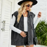 Women's Streetwear Solid Color Pocket Denim Jacket main image 3