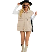Women's Streetwear Solid Color Pocket Denim Jacket main image 4