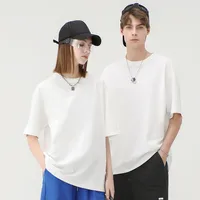 Men's Solid Color Simple Style Round Neck Short Sleeve Loose Men's T-shirt main image 1