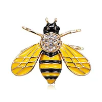 Cartoon Style Cute Animal Insect Bee Alloy Enamel Plating Inlay Rhinestones Unisex Brooches main image 5