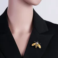 Cartoon Style Cute Animal Insect Bee Alloy Enamel Plating Inlay Rhinestones Unisex Brooches main image 3