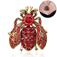 Cartoon Style Cute Animal Insect Bee Alloy Enamel Plating Inlay Rhinestones Unisex Brooches sku image 27