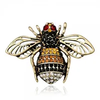 Cartoon Style Cute Animal Insect Bee Alloy Enamel Plating Inlay Rhinestones Unisex Brooches sku image 21