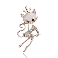 Cartoon Style Cute Animal Insect Bee Alloy Enamel Plating Inlay Rhinestones Unisex Brooches sku image 20