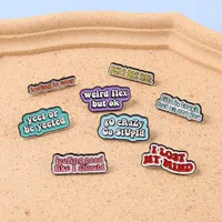 Cartoon Style Cowboy Style Letter Alloy Stamping Stoving Varnish Plating Unisex Brooches main image 2