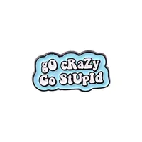 Cartoon Style Cowboy Style Letter Alloy Stamping Stoving Varnish Plating Unisex Brooches sku image 1