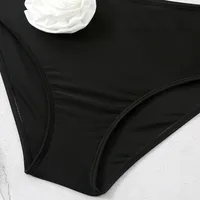 Women's Solid Color Flower 2 Pieces Set Bikinis Swimwear main image 4