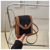 Women's Pu Leather Lingge Streetwear Magnetic Buckle Shoulder Bag sku image 2