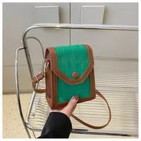 Women's Pu Leather Lingge Streetwear Magnetic Buckle Shoulder Bag sku image 3