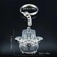 Gothic Hip-Hop Punk Devil's Eye 304 Stainless Steel Carving Silver Plated Keychain main image 3