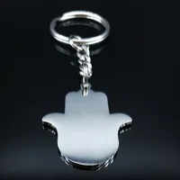 Gothic Hip-Hop Punk Devil's Eye 304 Stainless Steel Carving Silver Plated Keychain main image 2