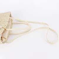 Women's Medium Polyester Straw Geometric Basic Vintage Style String Straw Bag main image 2