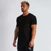 Men's Solid Color Simple Style Round Neck Short Sleeve Slim Men's T-shirt main image 4